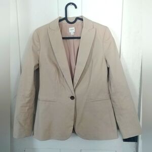 J. Crew Women's Tan Casual Blazer Size 2 Officecore Corpcore (D)